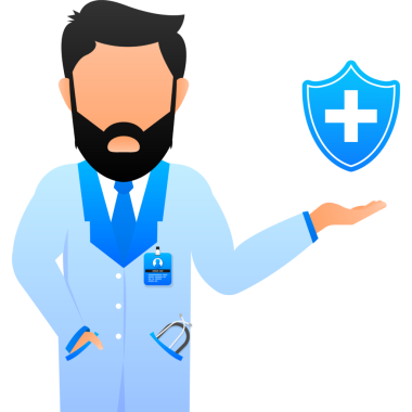 Online tıbbi bakım doktoru. İzometrik illüstrasyon. Sağlık hizmetleri illüstrasyonu