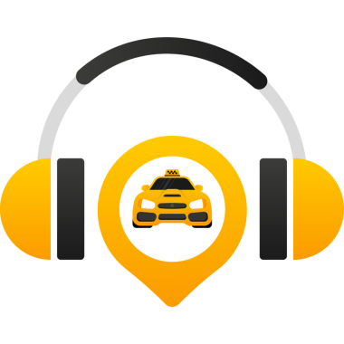 Taksi servisi, her amaç için harika bir tasarım. Uygulama logosu kavramı. Broşür tasarım şablonu, kart, afiş.