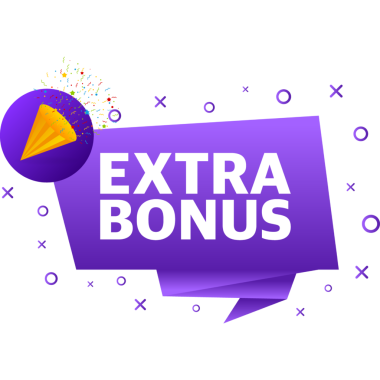 Fazladan ikramiye. Gerçekçi afiş. Ürün reklamcılığı Web tasarımı