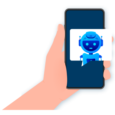 Chatbot simgesi konsepti, sohbet robotu ya da geveze robot. Web sitesinin ya da mobil uygulamaların robot sanal yardımı. resimleme.