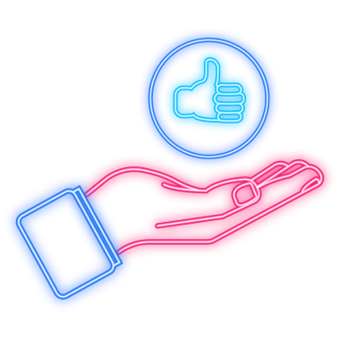 Neon Simgesi. Web arkaplan tasarımı için düz bir yorum. Sosyal medya, elle tutulan bir ikon gibidir. Yorum işareti işareti. resimleme