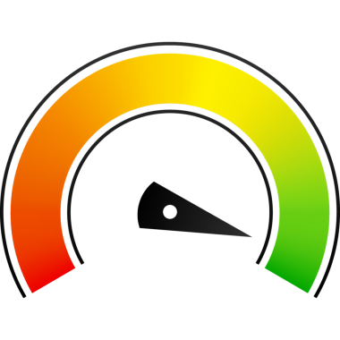 Beyaz arka planda hız göstergesi ayarlandı. resimleme.
