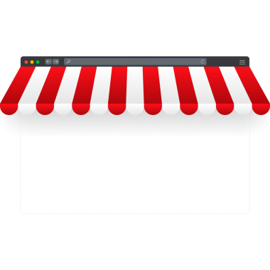 Bilgisayarlı ve ekran alımlı. Çevrimiçi alışveriş kavramı.