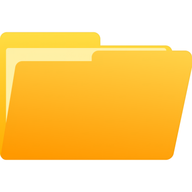 Gerçekçi simge sarı klasörü. Gerçekçi vektör. İzole vektör çizimi. Belge simgesi