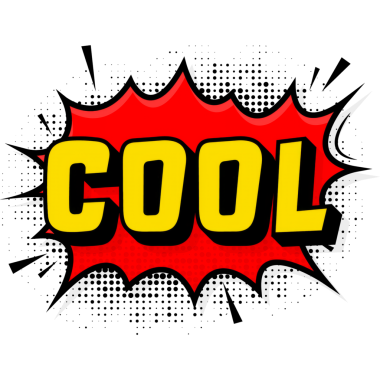 Klasik tarzda havalı. Çizgi film tarzı vektör. Pop sanat. Vektör metni. Vay canına.