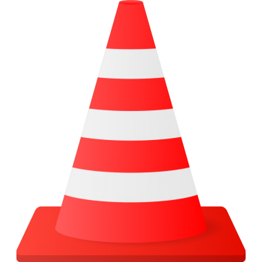 Trafik konisi. Tehlike sembolü. Dikkat uyarı işareti. İş güvenliği