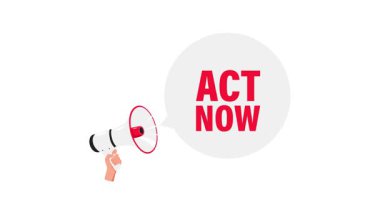 Beyaz ve yeşil ekran arkaplanındaki konuşma baloncuğuyla el ele tutuşan megafon.