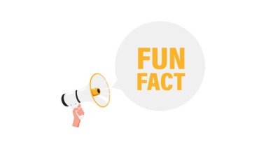 Beyaz ve yeşil ekran arka planında eğlenceli bir bilgi baloncuğu ile el ele megafon