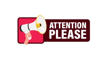 Megafonu dikkatle tutan hareketli el lütfen beyaz ve yeşil ekran arka planında izole edilmiş olarak imzalayın.