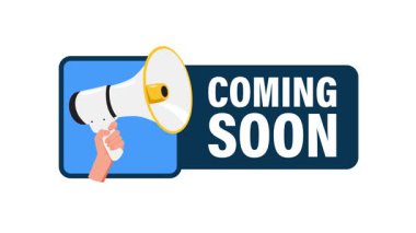 Beyaz ve yeşil ekran arkaplanı üzerine gelen mesajla birlikte el ele megafon