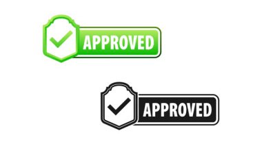 Şeffaf arkaplan için isteğe bağlı luma mat ile onaylanmış yeşil işaretleme sembolü canlandırması