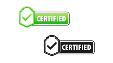 İşaretli onaylı animasyon onaylı pul, ürün kalitesini ve onayını göstermek için ideal