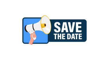 Beyaz ve yeşil ekran arkaplanı üzerine tarih metnini kaydet.