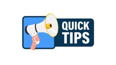 El ele tutuşan megafon, hızlı uçlu beyaz ve yeşil ekran işareti.