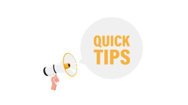 Beyaz ve yeşil ekranda hızlı uçlu konuşma baloncuğu ile el ele tutuşan megafonun animasyonu