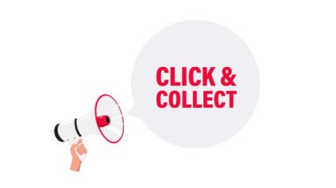 Beyaz ve yeşil ekran arka planında el ele megafonun tıklaması ve konuşma baloncuğu toplanması canlandırması