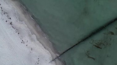 Zingst Sahili 'nde günbatımı; Darss; Almanya