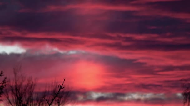 Захід Сонця Гавелланді Бранденбург Німеччина — стокове відео