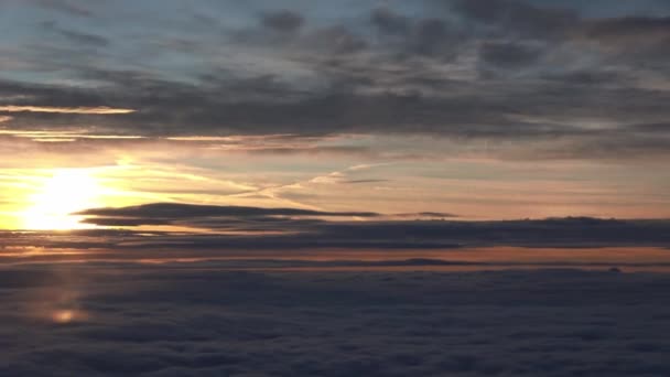 Sky Norway Flight Oslo Tromsoe Winter — Stock Video