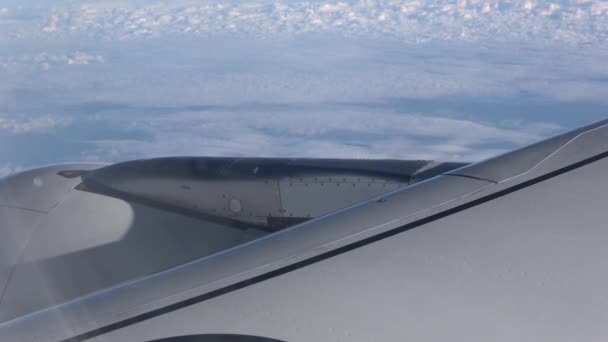 Niebo Nad Norwegią Podczas Zimowego Lotu Oslo Tromsoe — Wideo stockowe