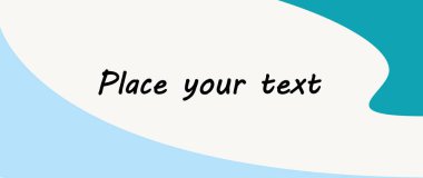 Siyah metin spreyle soyut mavi arkaplan pankartımın vektör illüstrasyonu