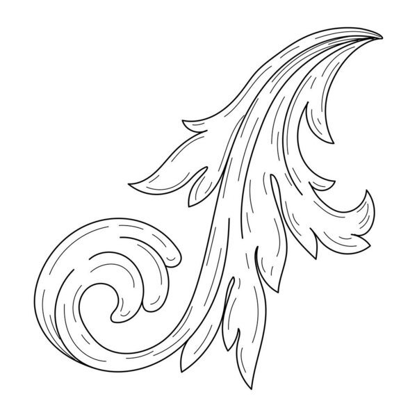 vintage baroque ornaments, flourishes calligraphic ornament