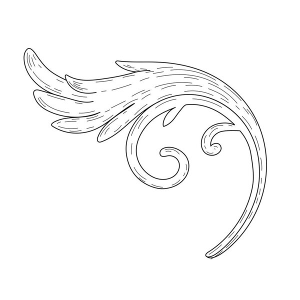 black and white Japanese filigree calligraphic