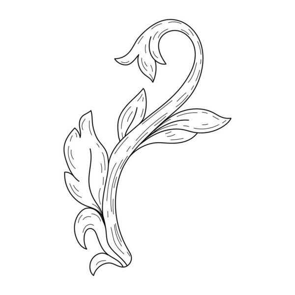 ornamental flourishes. black and white Japanese filigree calligraphic