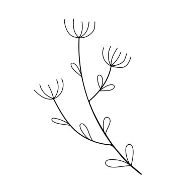 Çiçeksel tasarım mürekkep çizgisi tarzı. Düğün davetiyesi vektörü, tarihi kaydet, tebrik kartı