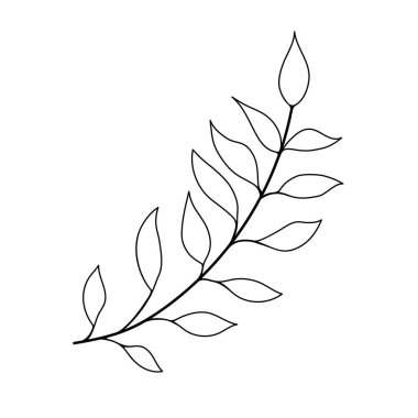 El çizimi çiçek tasarımı ögesi