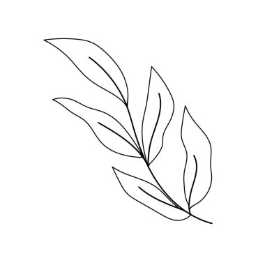 El yapımı düğün otları, davetiye için zarif yapraklar. Tarih kartını kaydedin..