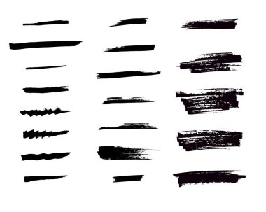 Kirli sanatsal tasarım unsurları. Beyaz arkaplanda izole edilmiş vektör ögeleri.