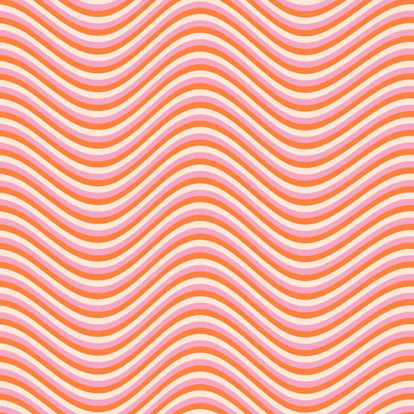 El Çizimi Vektör İllüstrasyonu. 70 'ler stili, gezgin arka plan, duvar kağıdı. Düz Tasarım, Hippi Estetiği.