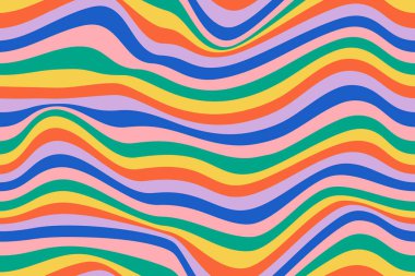 1970 'lerde Tekstil, Ambalaj Kağıdı, Web Tasarımı ve Sosyal Medya Üzerine Baskı İçin Kusursuz Desen.