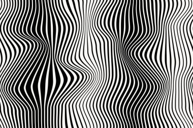 Çizgili yaratıcı bir arka plan. Dekoratif tasarım ve bozuk operasyon sanatı.