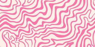 Rippy groovy sıvı dalga arka planı. 60 'lar, 70' ler tarzında tekrarlanan psikedelik doku.