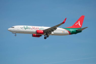Madrid, Espaa - 12 Mart 2023, Boeing 737 AlbaStar