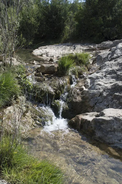 Havuz Cuervo Nehri Nin Banyo Alanı Vega Del Codorno Cuenca — Stok fotoğraf
