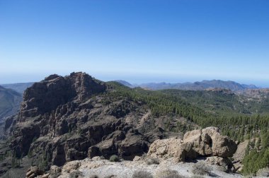 Gran Canaria 'daki Pico de las Nieves' ten görüntü