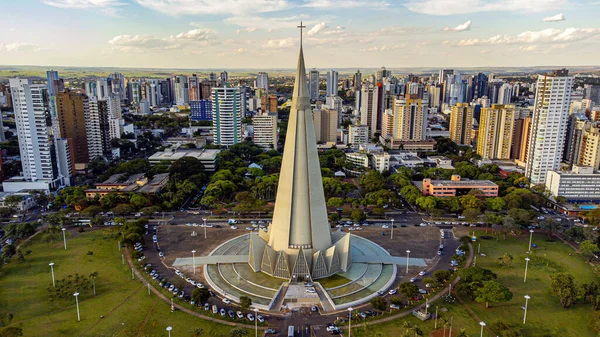 Catedral Maringá Cartão Postal Cidade Localizada Região Norte Paran Estado — Fotografia de Stock