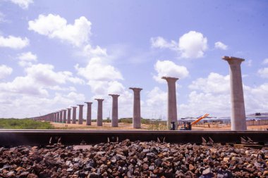 Mombasa-Nairobi Standard Gauge Railway, completed in 2017, was built as the first phase of the Kenya Standard Gauge Railway standard-gauge railway in Kenya that connects the large Indian Ocean city of Mombasa with Nairobi, the country's capital clipart