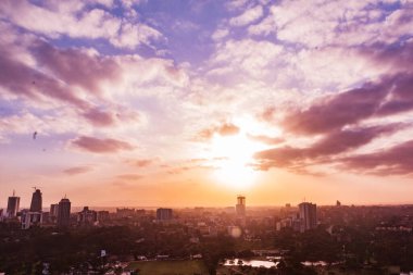 Nairobi Şehri Kenya başkenti gökdelenler şehir manzaraları
