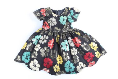 Beyaz arka planda çocuk kıyafetleri