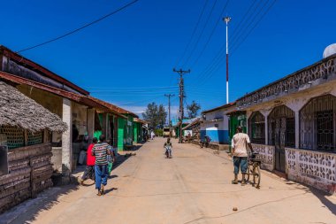 Etiyopya şehrinin sokakları