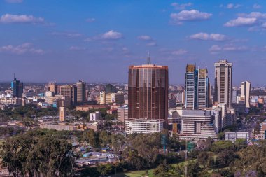 Kenya eyaletinin başkentinin havadan görünüşü