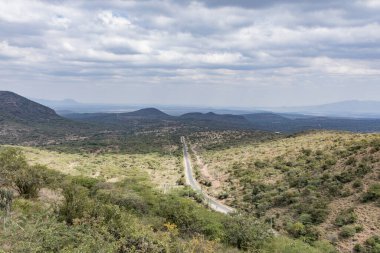 Kenya 'nın güneyinin manzarası