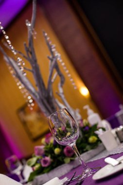 Restoranda düğün buketi