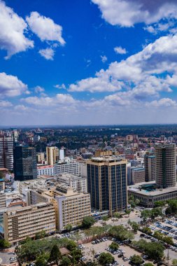 İspanya 'nın Barselona şehrinin hava manzarası