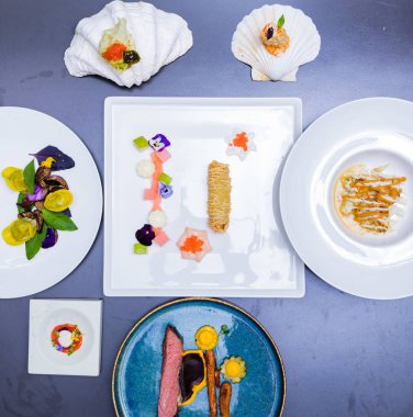 Yakın - lezzetli yiyeceklerin görünümü