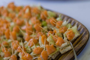 Tatlı biberli lezzetli yiyeceklerin yakın çekimi